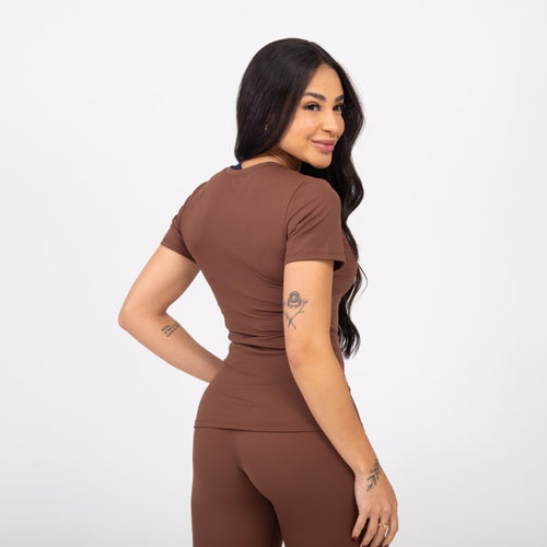 Blusa Baby Look Comfort - Avelã