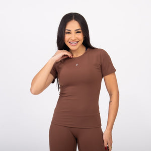 Blusa Baby Look Comfort - Avelã