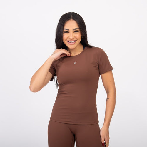 Blusa Baby Look Comfort - Avelã
