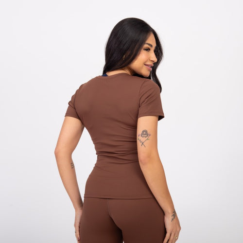 Blusa Baby Look Comfort - Avelã
