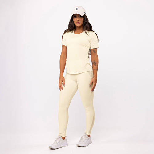 Blusa Recorte Anatomic Shine - Manteiga