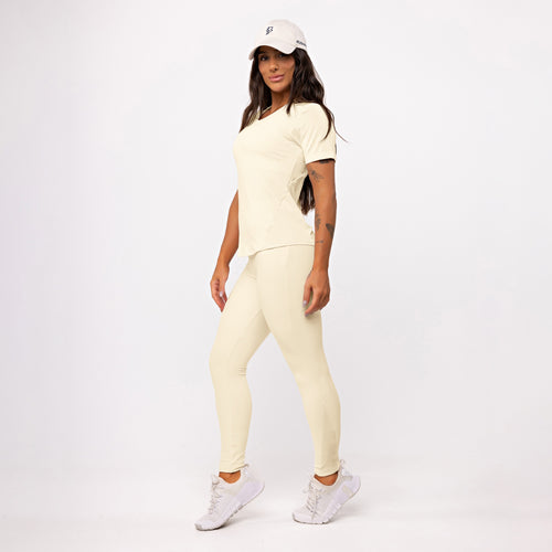 Blusa Recorte Anatomic Shine - Manteiga