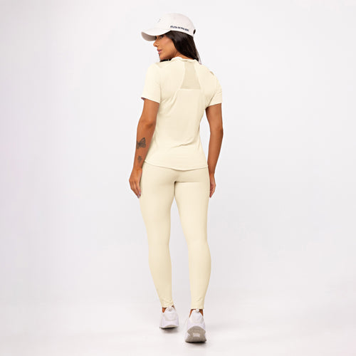 Blusa Recorte Anatomic Shine - Manteiga