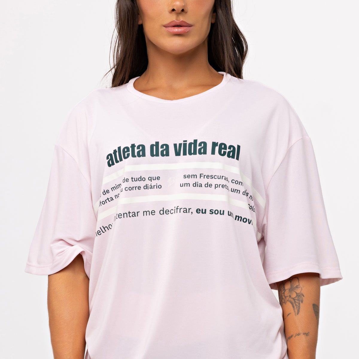 T-shirt Oversized Sport Vida Real - Ballet
