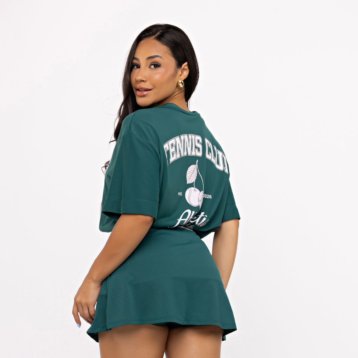 T-shirt Oversized Sport Tennis Club - Esmeralda