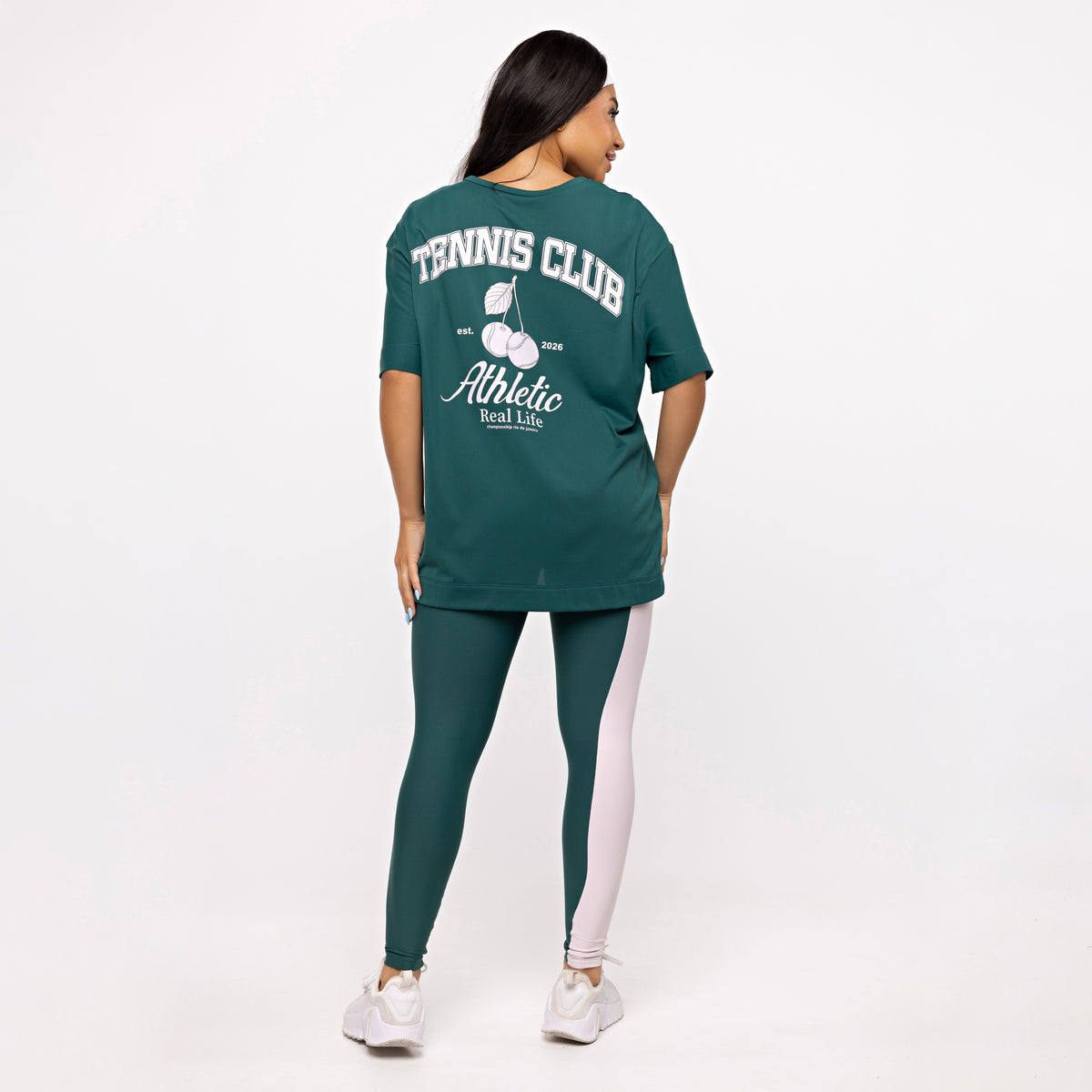 T-shirt Oversized Sport Tennis Club - Esmeralda