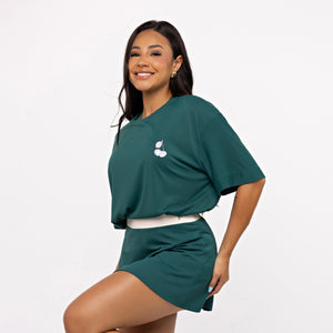T-shirt Oversized Sport Tennis Club - Esmeralda