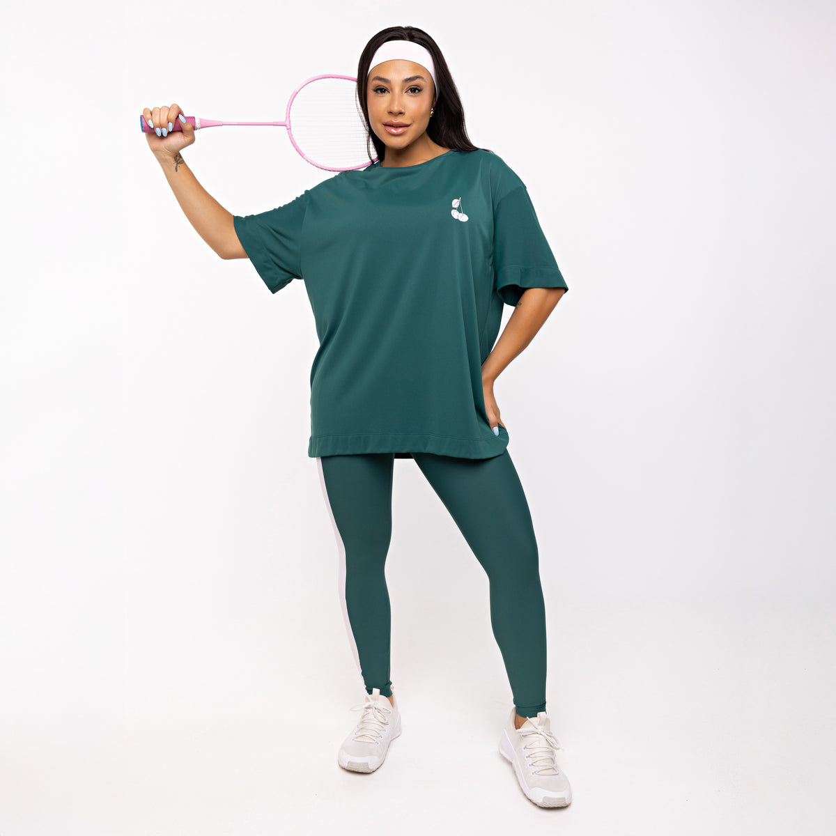 T-shirt Oversized Sport Tennis Club - Esmeralda