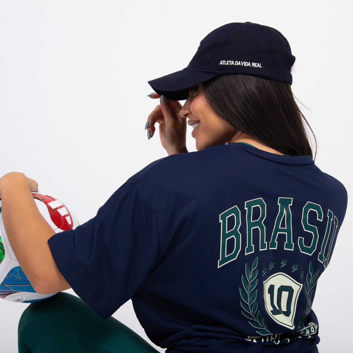 T-shirt Oversized Sport Club Brasil - Marinho Profundo