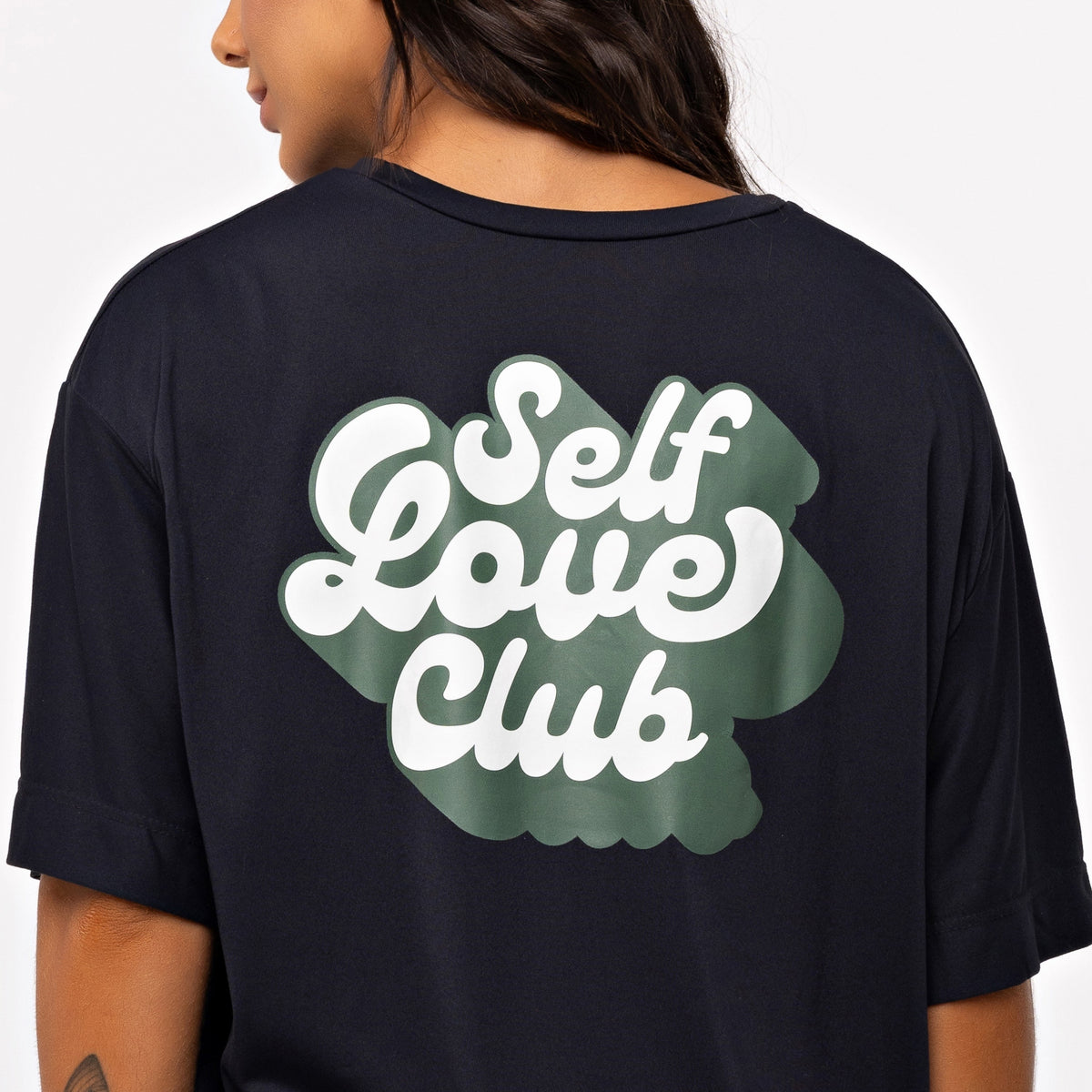 T-SHIRT OVERSIZED SPORT SELF CLUB - PRETO