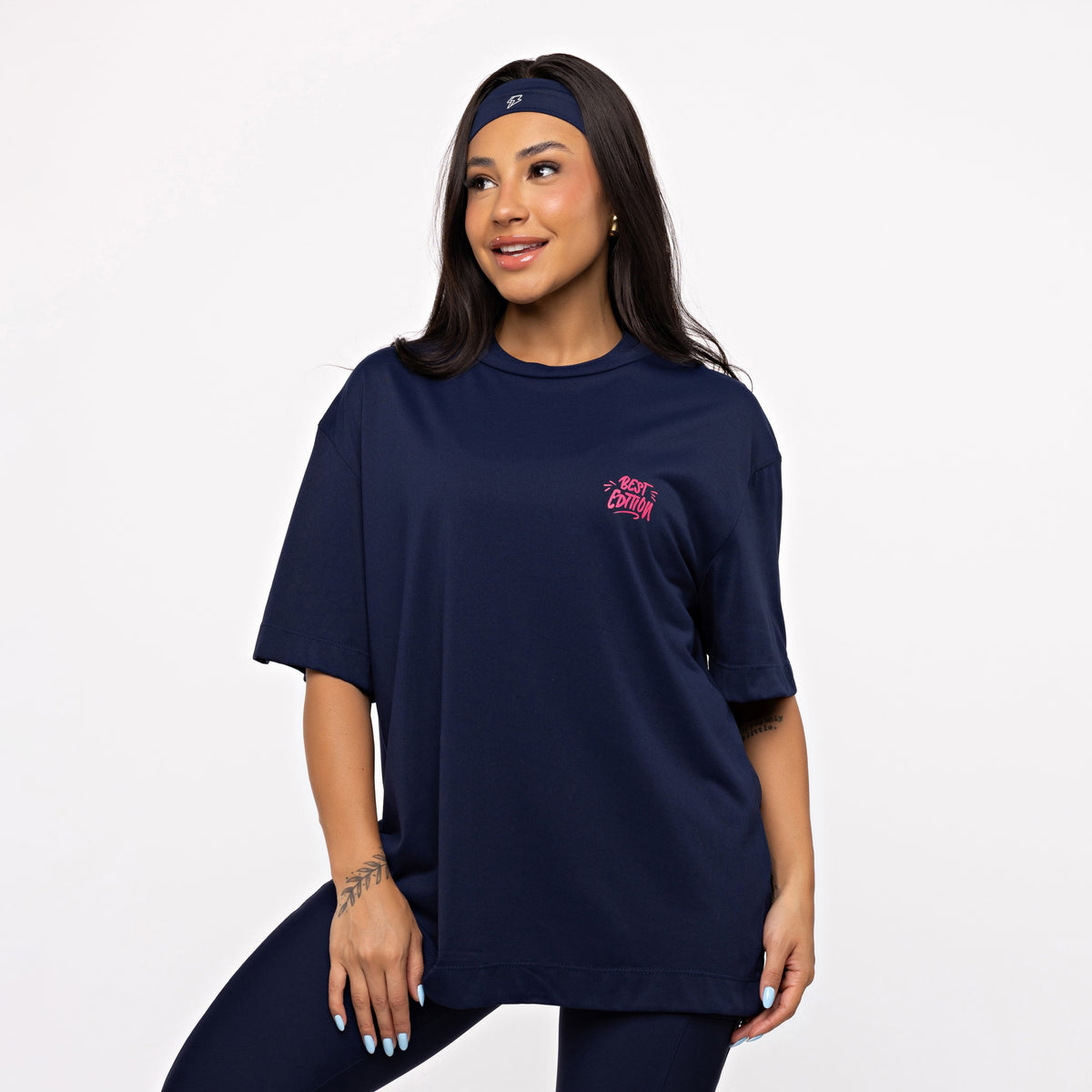 T-SHIRT OVERSIZED SPORT BEST EDITION - MARINHO PROFUNDO