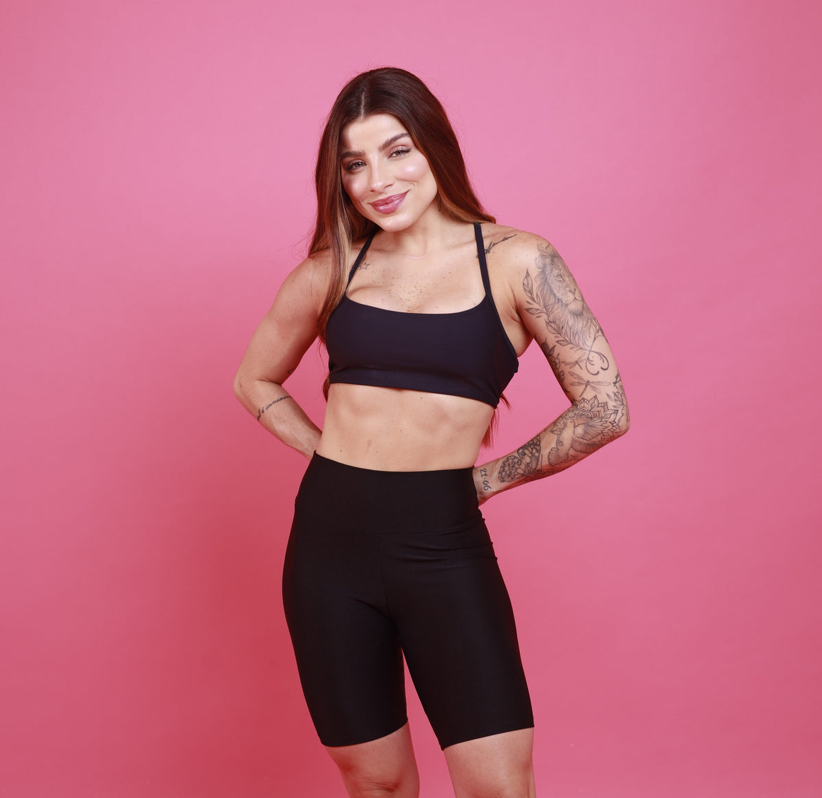 Bermuda Com Bolso - Preto