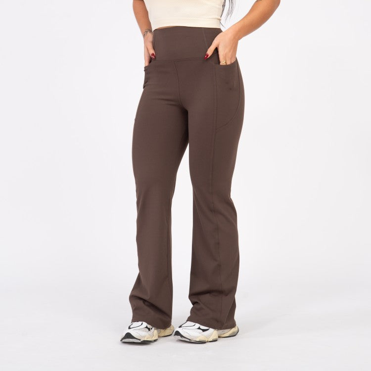 Calça Flaire Soft com Bolso - Castanho