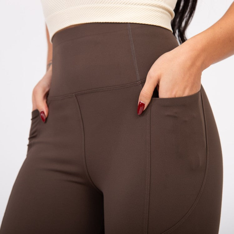 Calça Flaire Soft com Bolso - Castanho