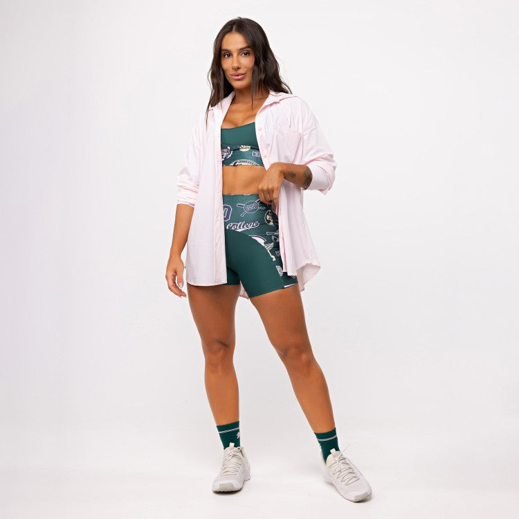 Camisa Oversized Athleisure Tech - Rosa Bebê