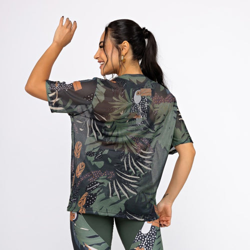 Camisão de Tule Estampado - Tucano