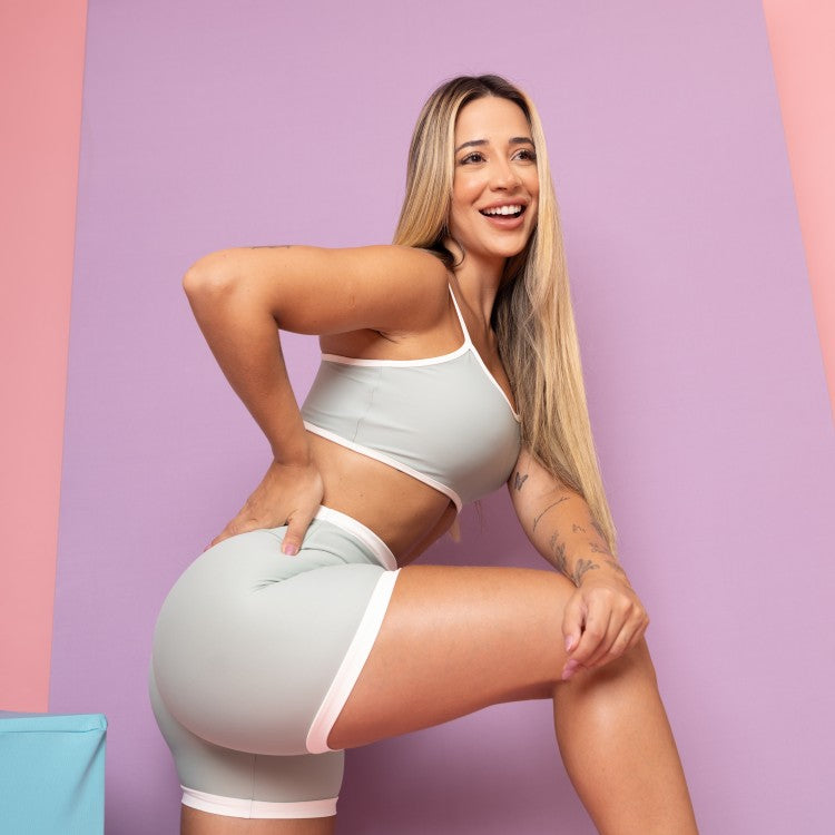 Conjunto Bicolor Basic - Verde Fábula & Off White