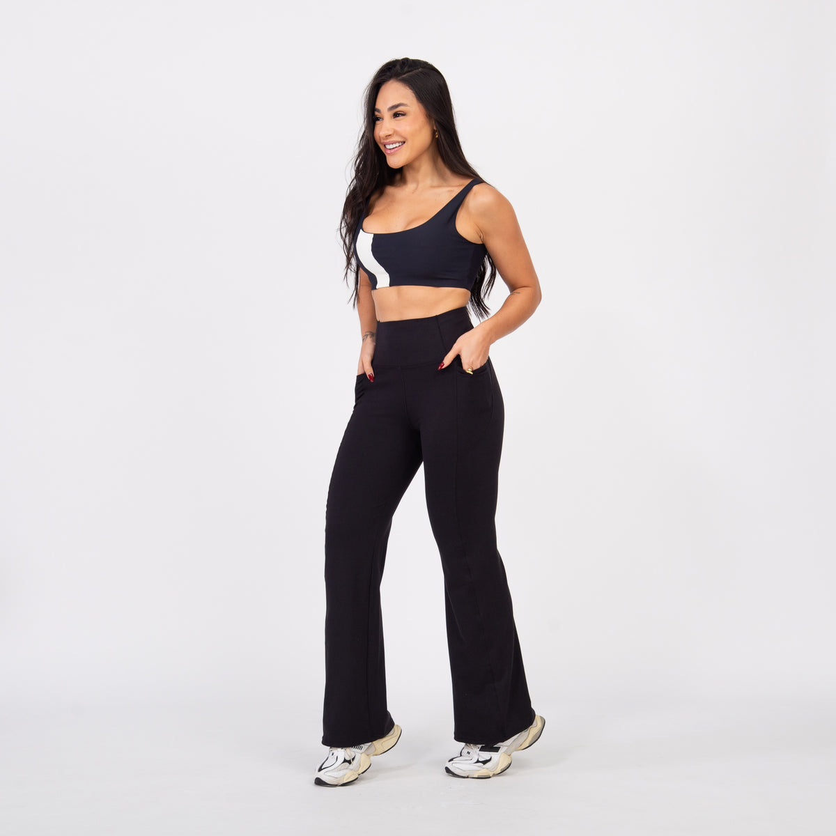 Calça Flaire Soft com Bolso - Preto