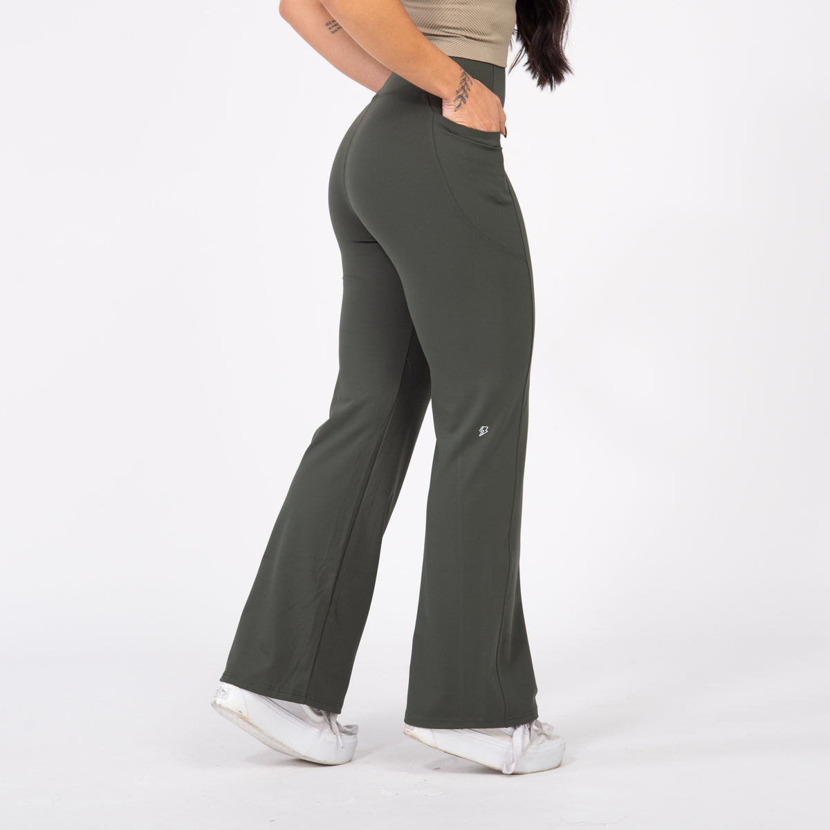 Calça Flaire Soft com Bolso - Verde Pinheiro