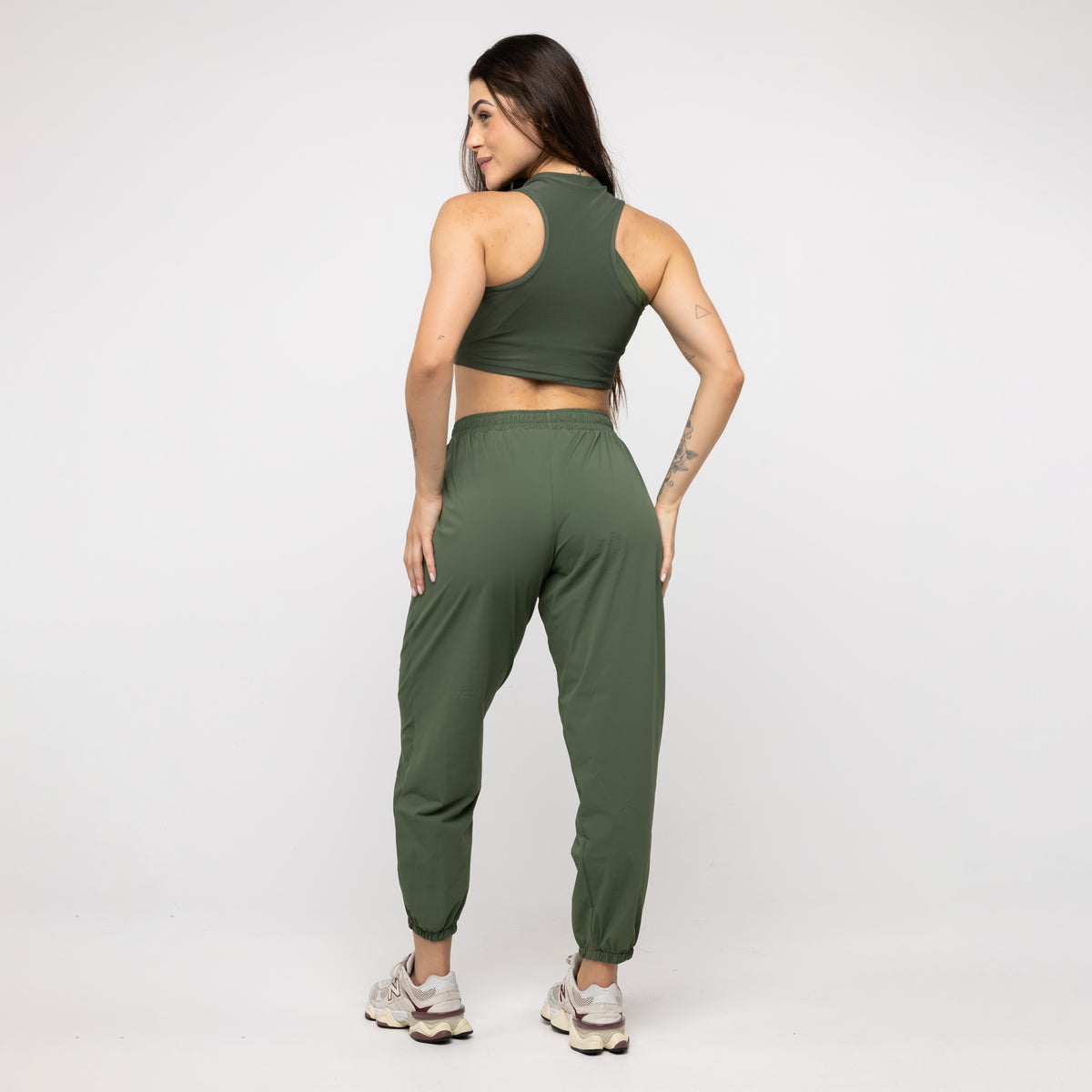 Calça Jogger Bolso Tech Fit - Verde Oliva