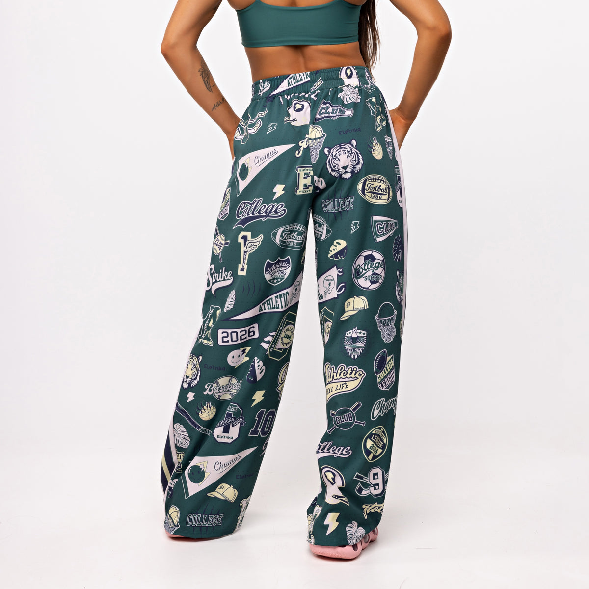 Calça Sport High Tech Estampada - College