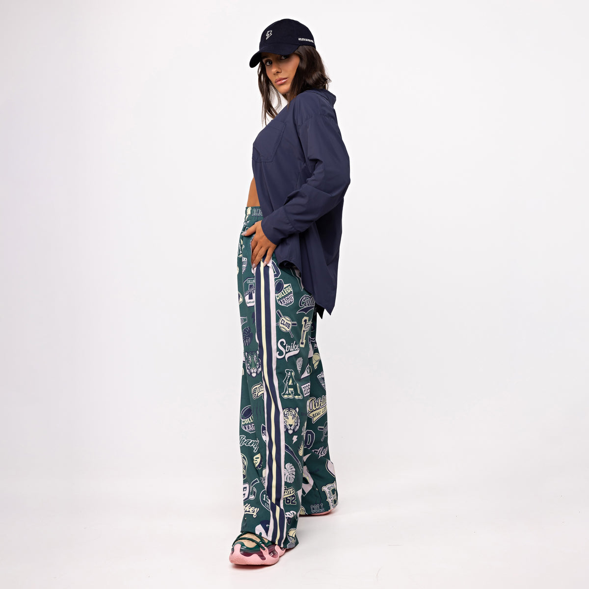 Calça Sport High Tech Estampada - College