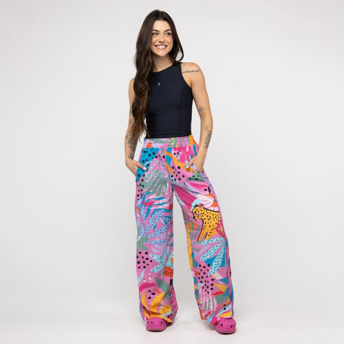 Calça Sport High Tech Estampada - Onça Pop