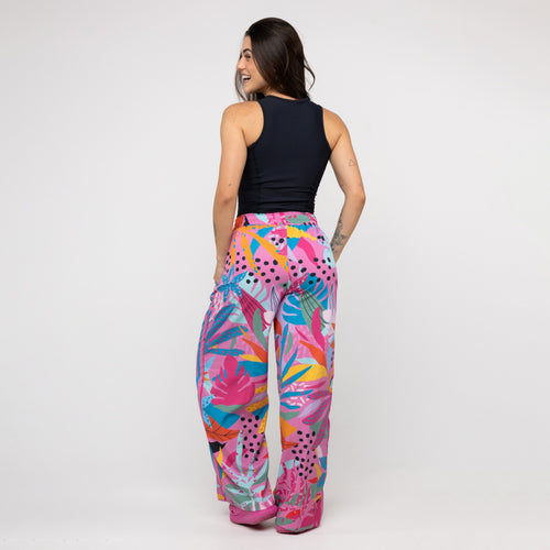 Calça Sport High Tech Estampada - Onça Pop