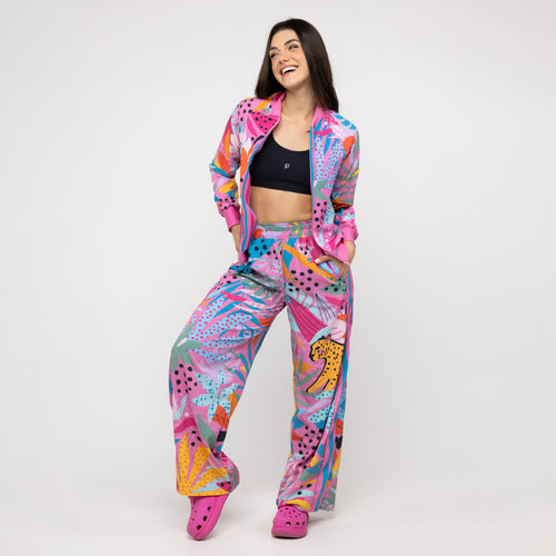 Calça Sport High Tech Estampada - Onça Pop