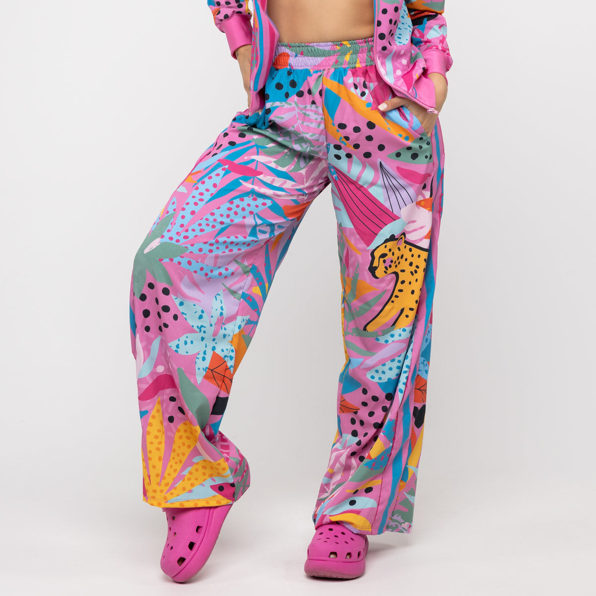 Calça Sport High Tech Estampada - Onça Pop