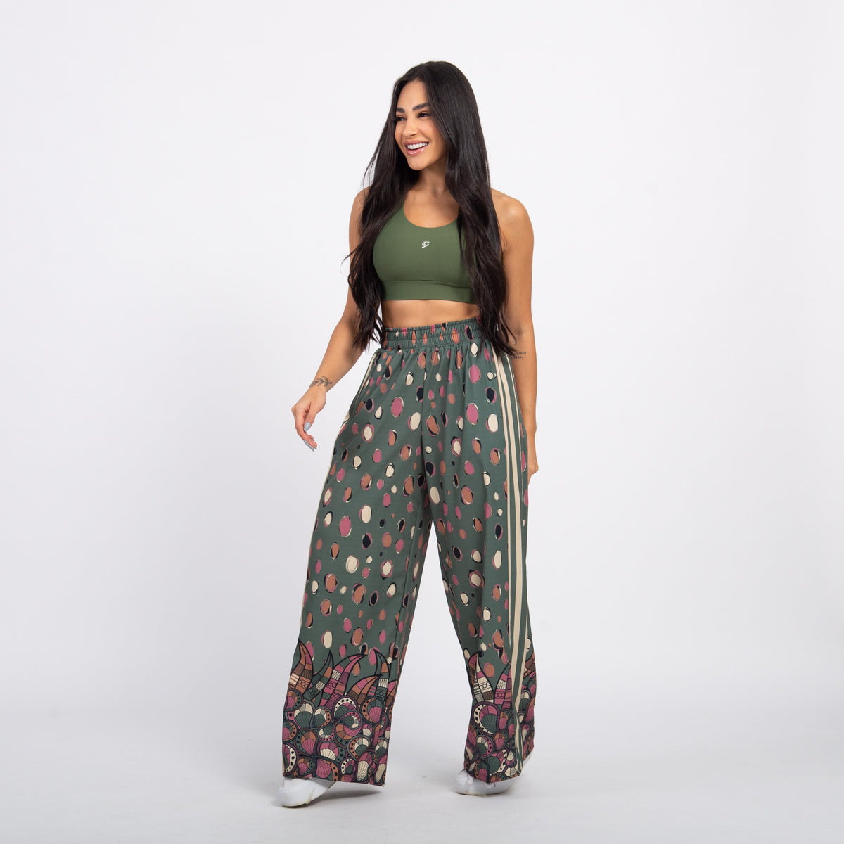 Calça Sport High Tech Estampada - Jardim de Inverno