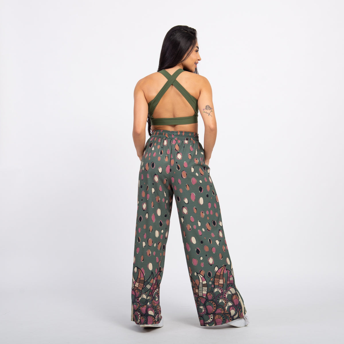 Calça Sport High Tech Estampada - Jardim de Inverno