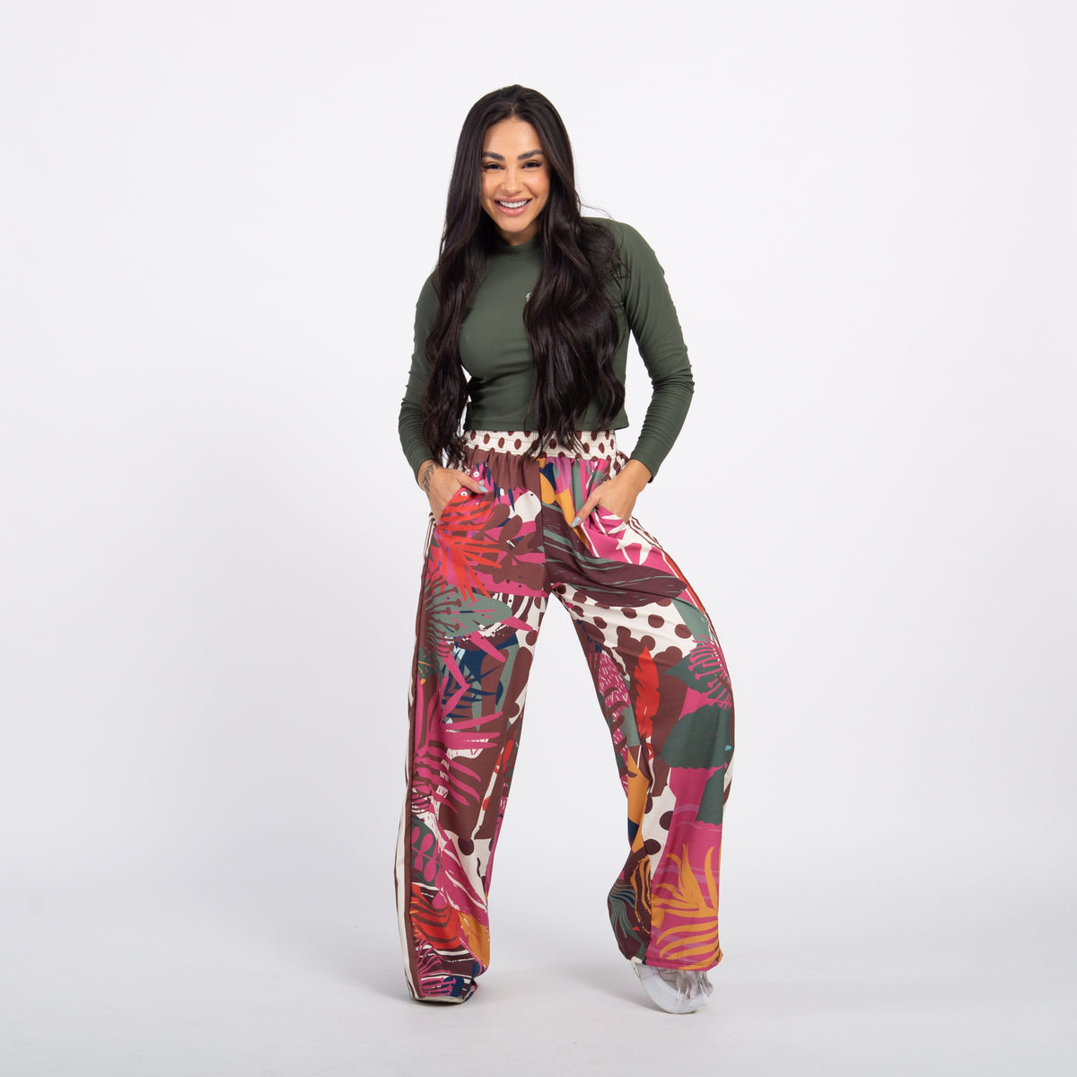 Calça Sport High Tech Estampada - Patch Forest