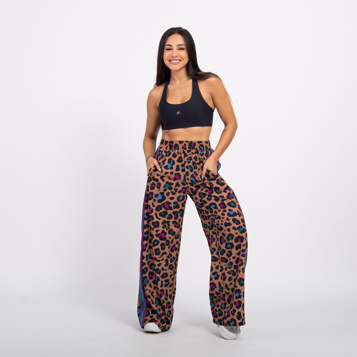Calça Sport High Tech Estampada - Onça Color