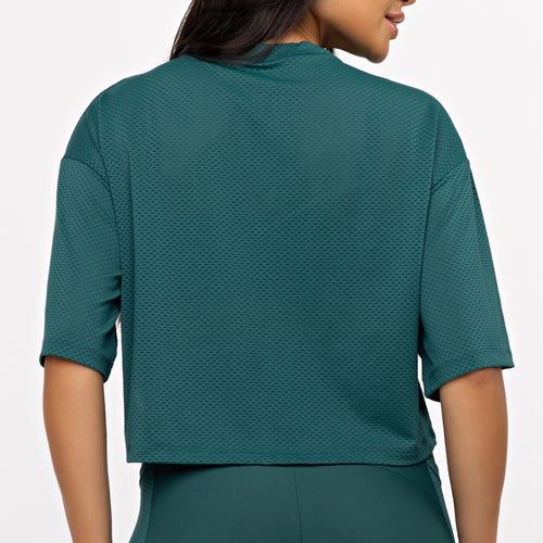 Cropped Mesh - Esmeralda