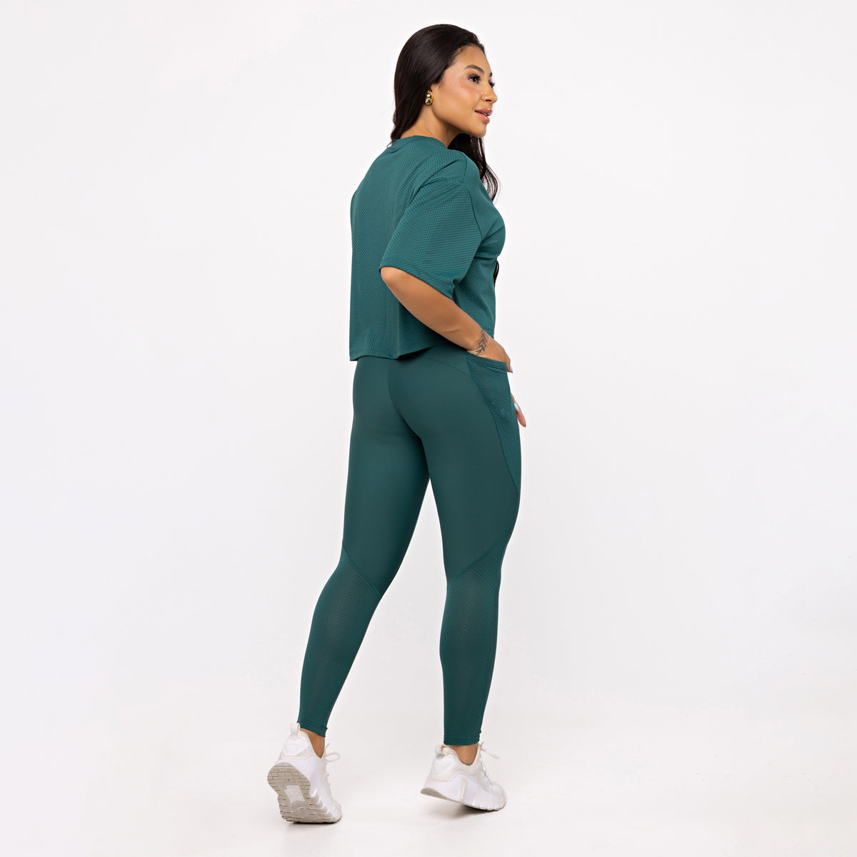 Cropped Mesh - Esmeralda