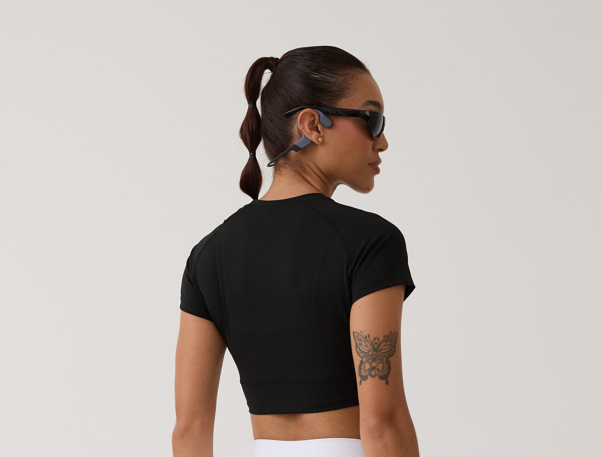 Cropped Raglan Anatômico - Preto