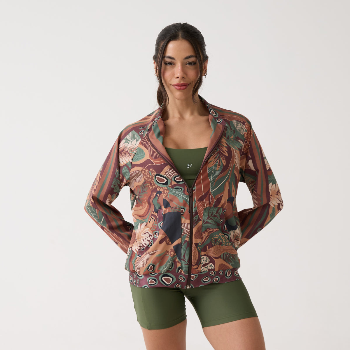 Jaqueta Bomber Estampada - Terra Nativa