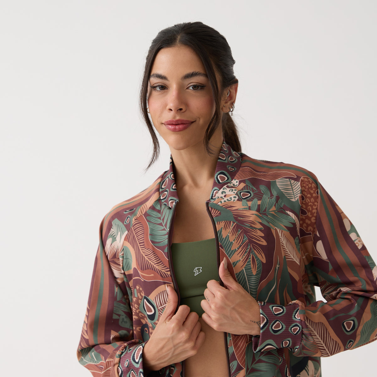 Jaqueta Bomber Estampada - Terra Nativa