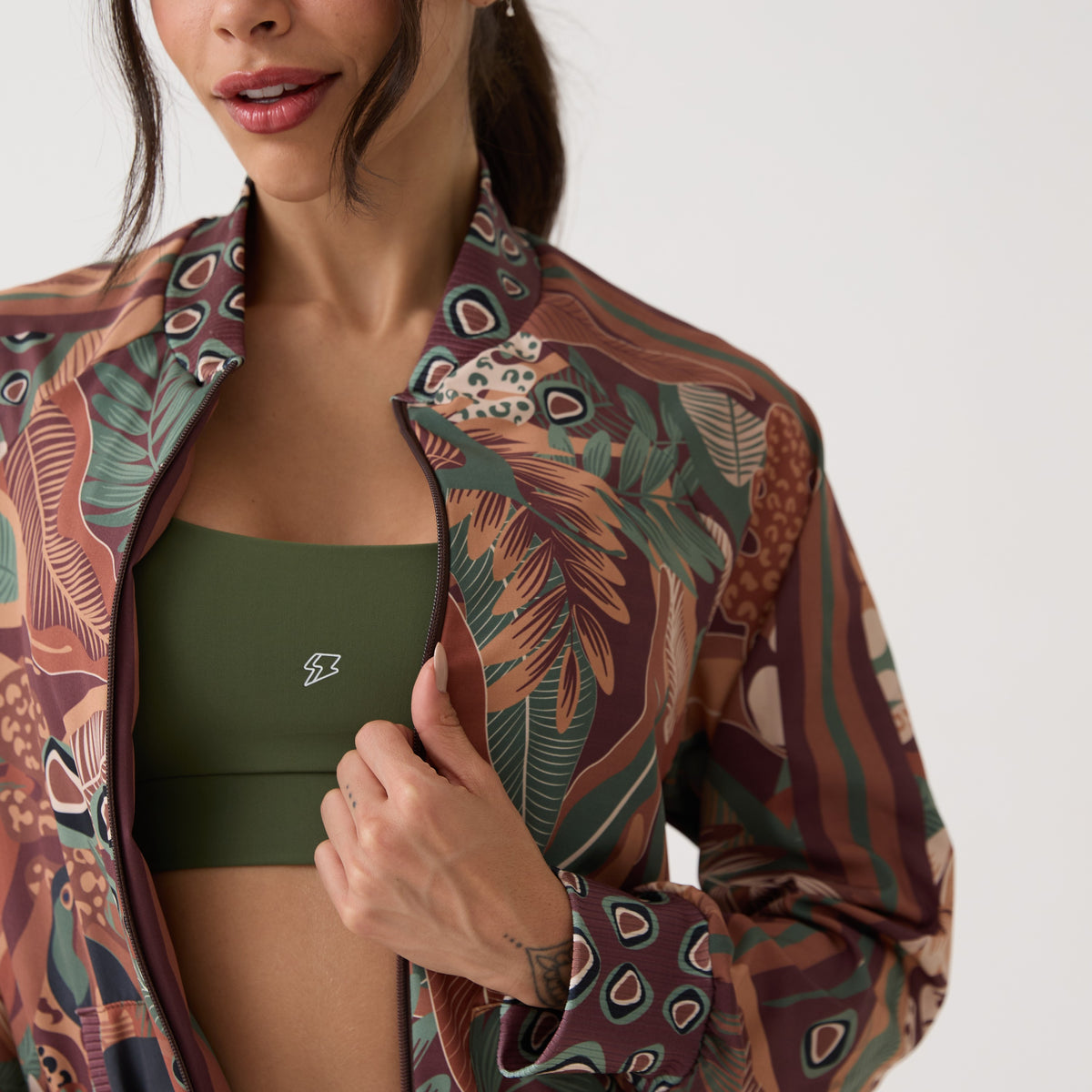 Jaqueta Bomber Estampada - Terra Nativa