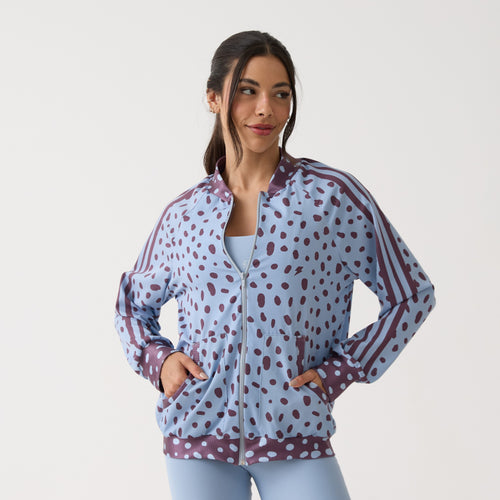 Jaqueta Bomber Estampada - Polka Dot