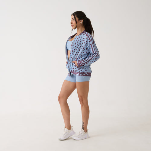 Jaqueta Bomber Estampada - Polka Dot