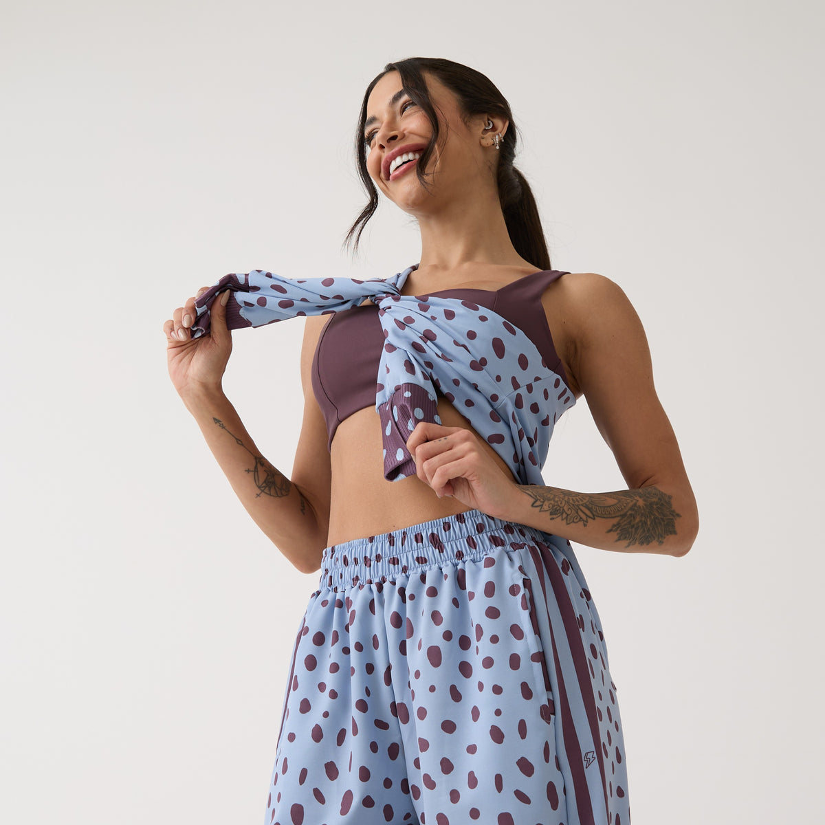 Jaqueta Bomber Estampada - Polka Dot