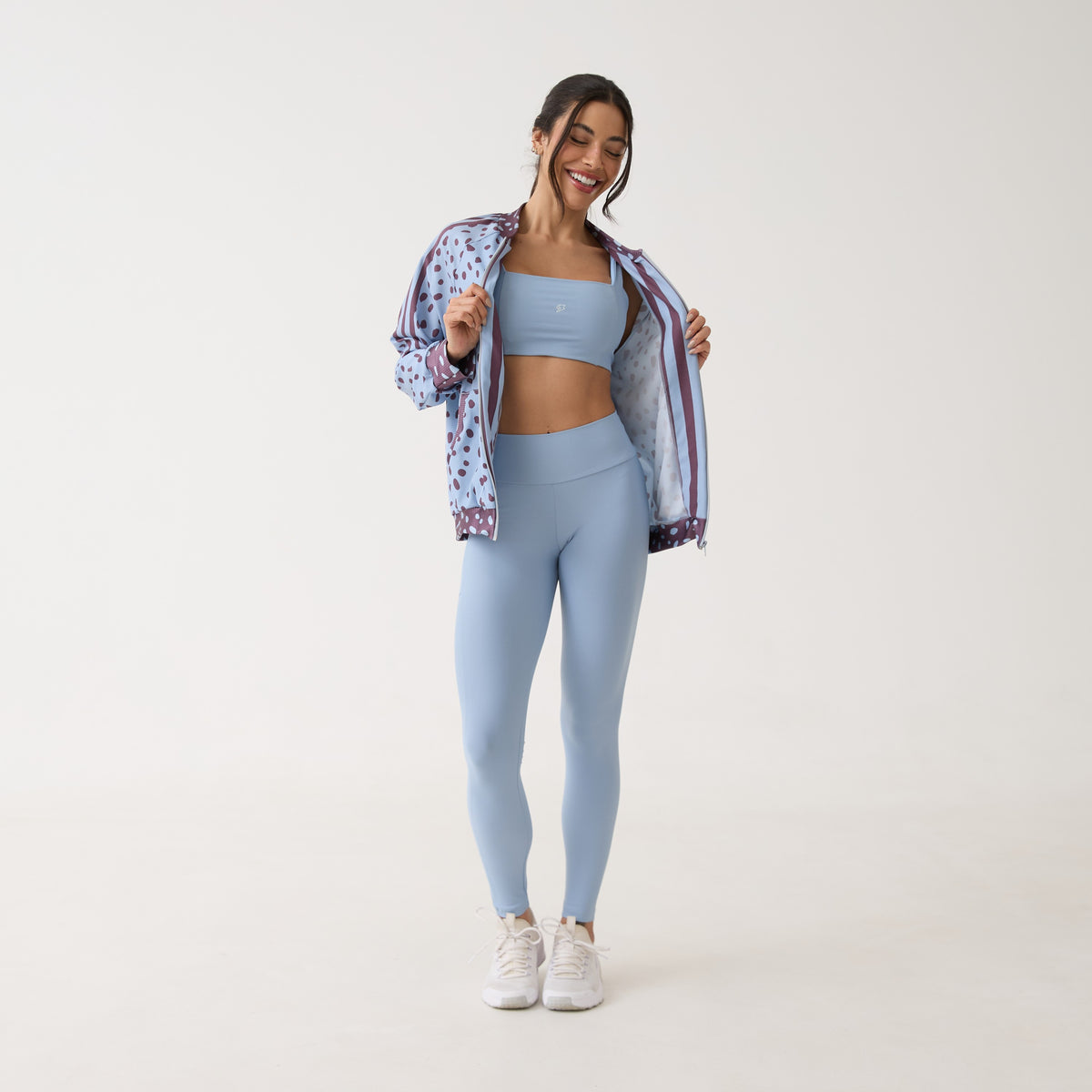 Jaqueta Bomber Estampada - Polka Dot