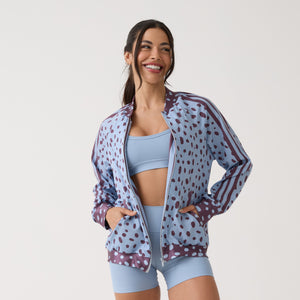 Jaqueta Bomber Estampada - Polka Dot