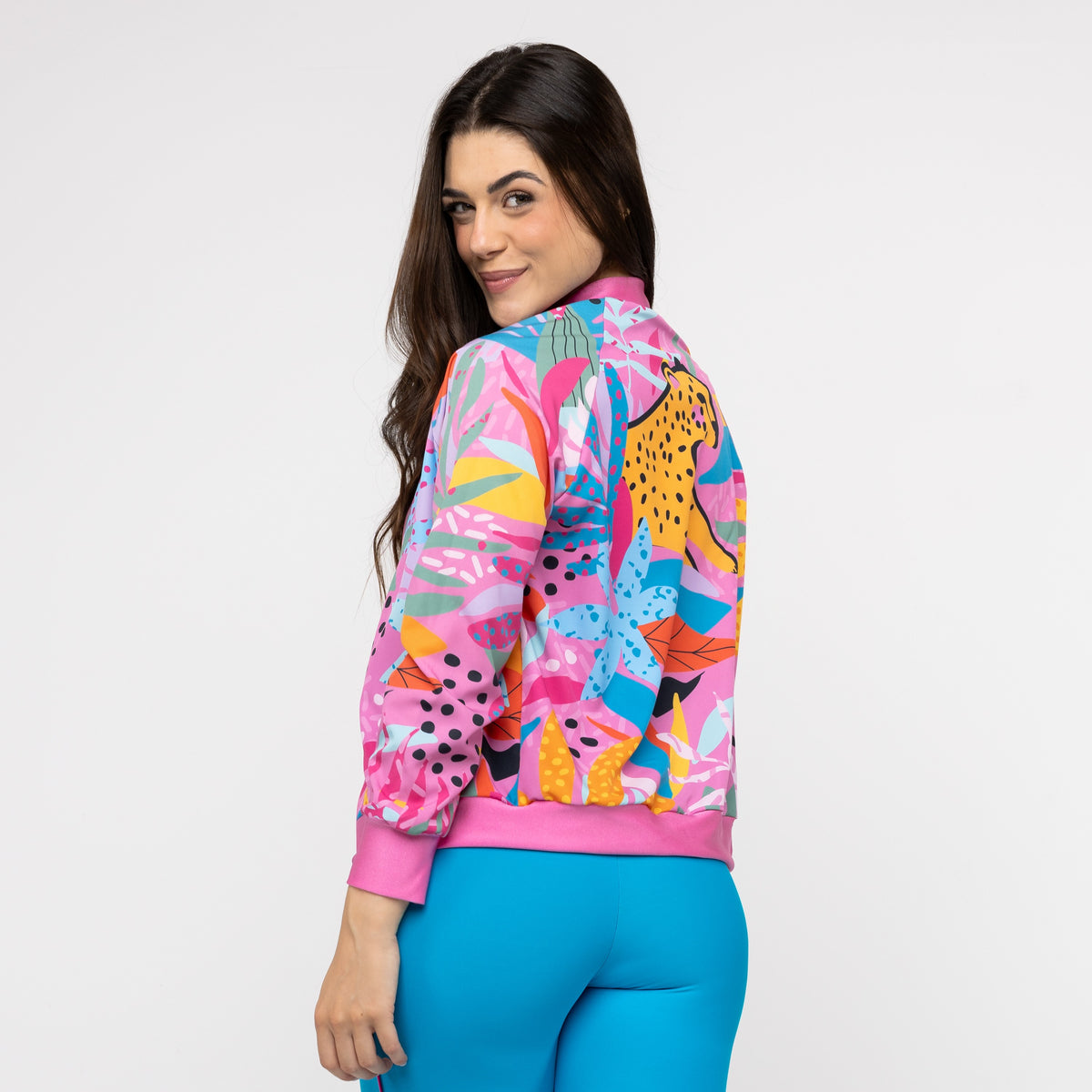 Jaqueta Bomber Estampada - Onça Pop