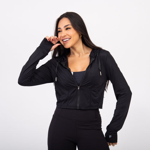Jaqueta Corset Sleek - Preto