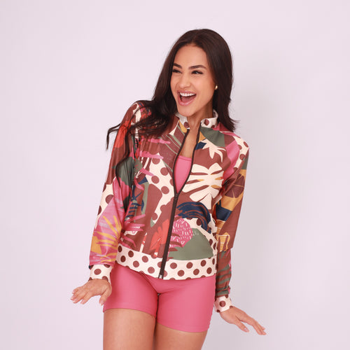 Jaqueta Básica Estampada - Patch Forest