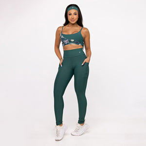 Legging Básica com Bolso - Esmeralda