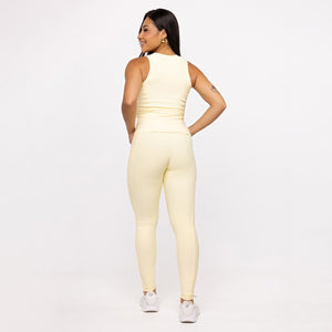 Legging Básica com Bolso - Manteiga